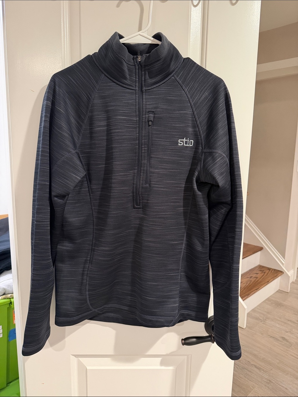 Stio Men's Half-Zip Performance Pullover - Charcoal Gray